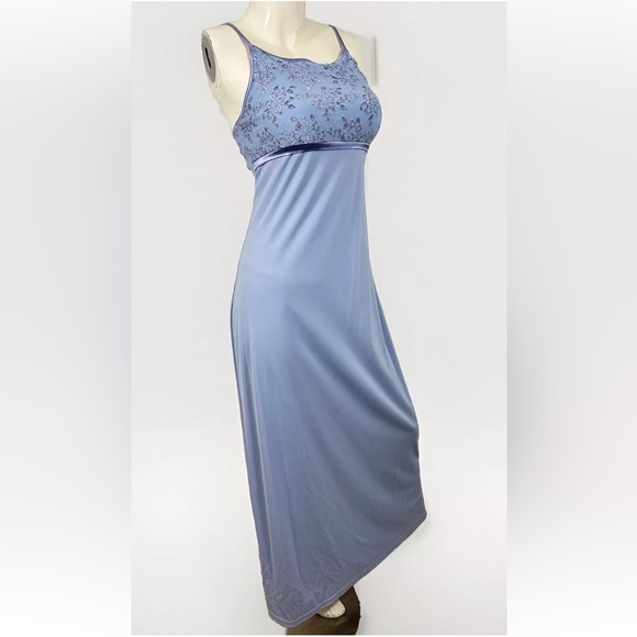 NEW I.N. San Francisco Evening Gown Sequins Prom Formal Juniors Sz M Blue Dress - Picture 4 of 15